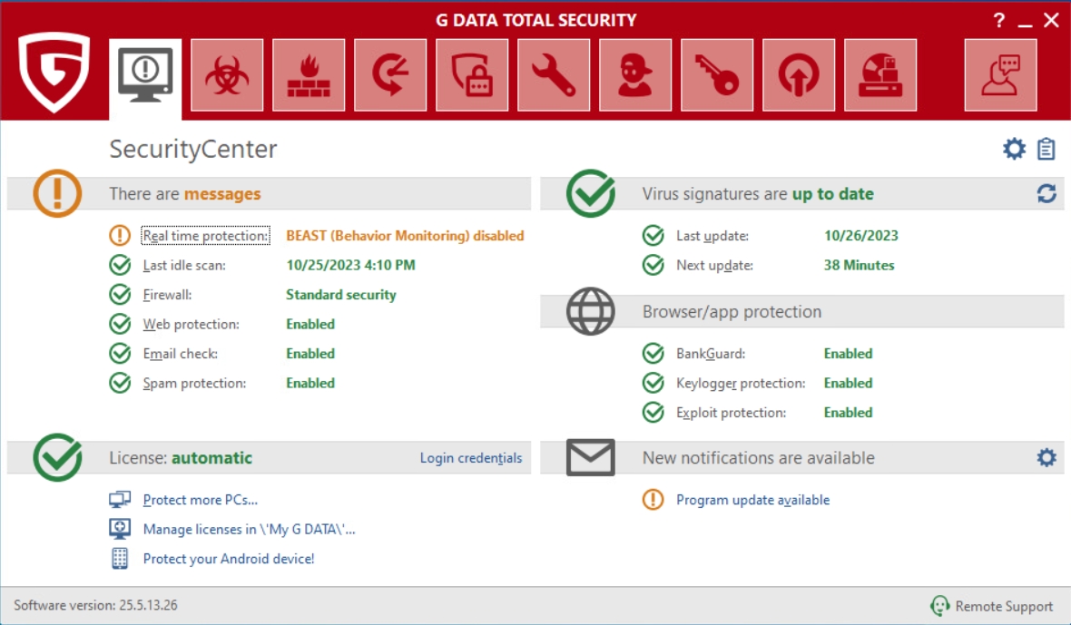 Real-time protection