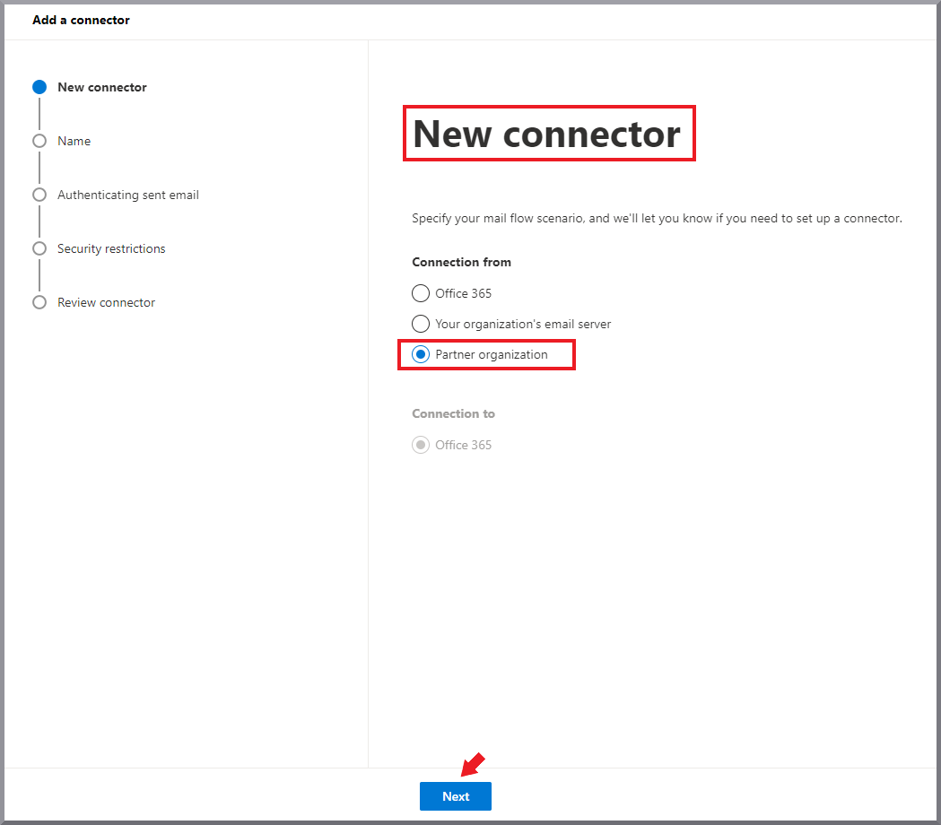 G DATA 365 | Mail Protection New Inboud connector