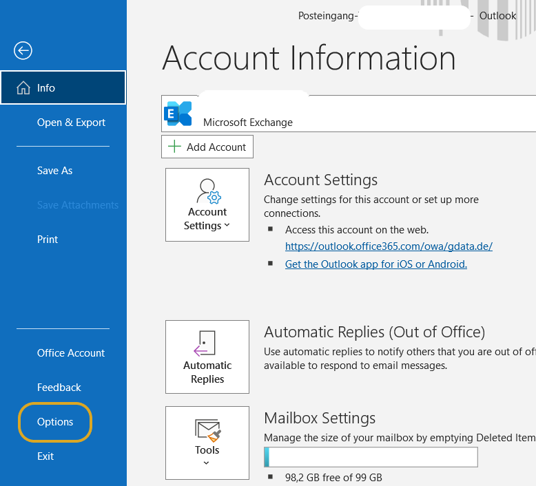 G DATA Phishing Simulation Outlook Trustcenter