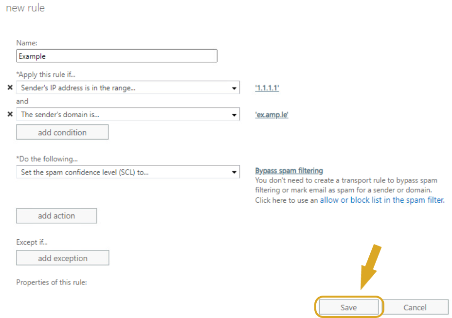 Whitelisting ECP