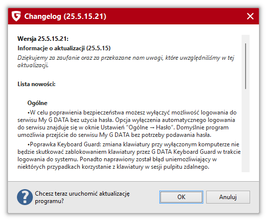 GDATATOTALPROTECTION ProgrammupudateBestaetigung