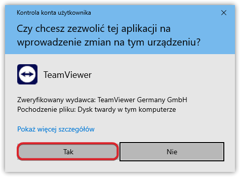 TeamViewerClient UAC